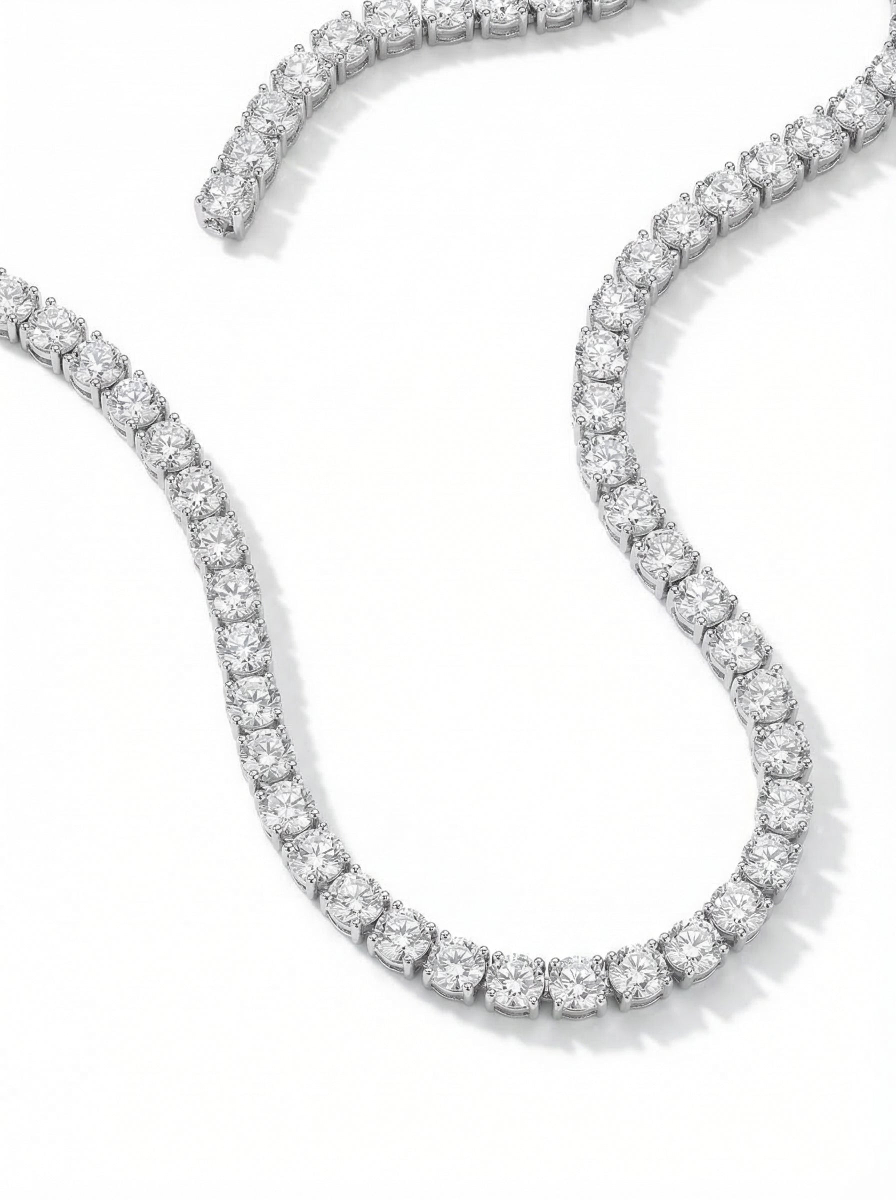 Classic Silver Single line Necklace
