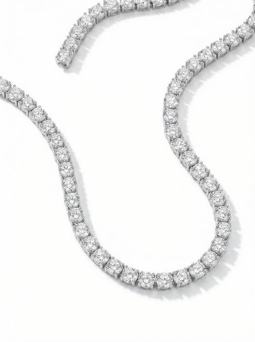 Classic Silver Single line Necklace