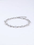Mother-of-Pearl Flower Chain Bracelet