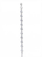Mother-of-Pearl Flower Chain Bracelet