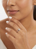 Bezel Solitaire Swirl Ring