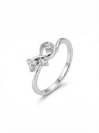 Infinity Twist Moissanite Ring