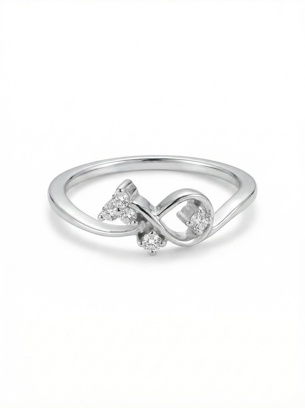 Infinity Twist Moissanite Ring