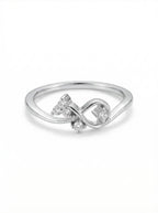 Infinity Twist Moissanite Ring