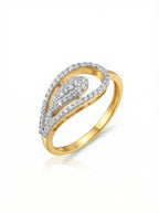 Cascading Pavé Swirl Ring