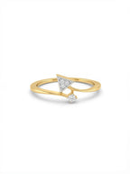 Triangle Round Open Stack Ring