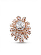 Grand Floral Diamond Cocktail Ring
