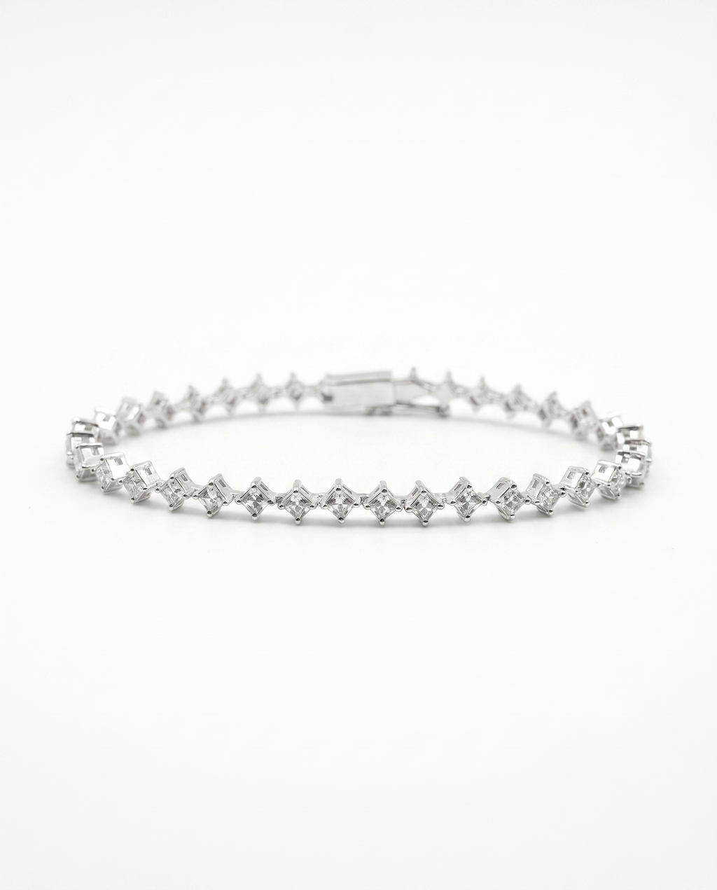Moissanite Zigzag Tennis Bracelet