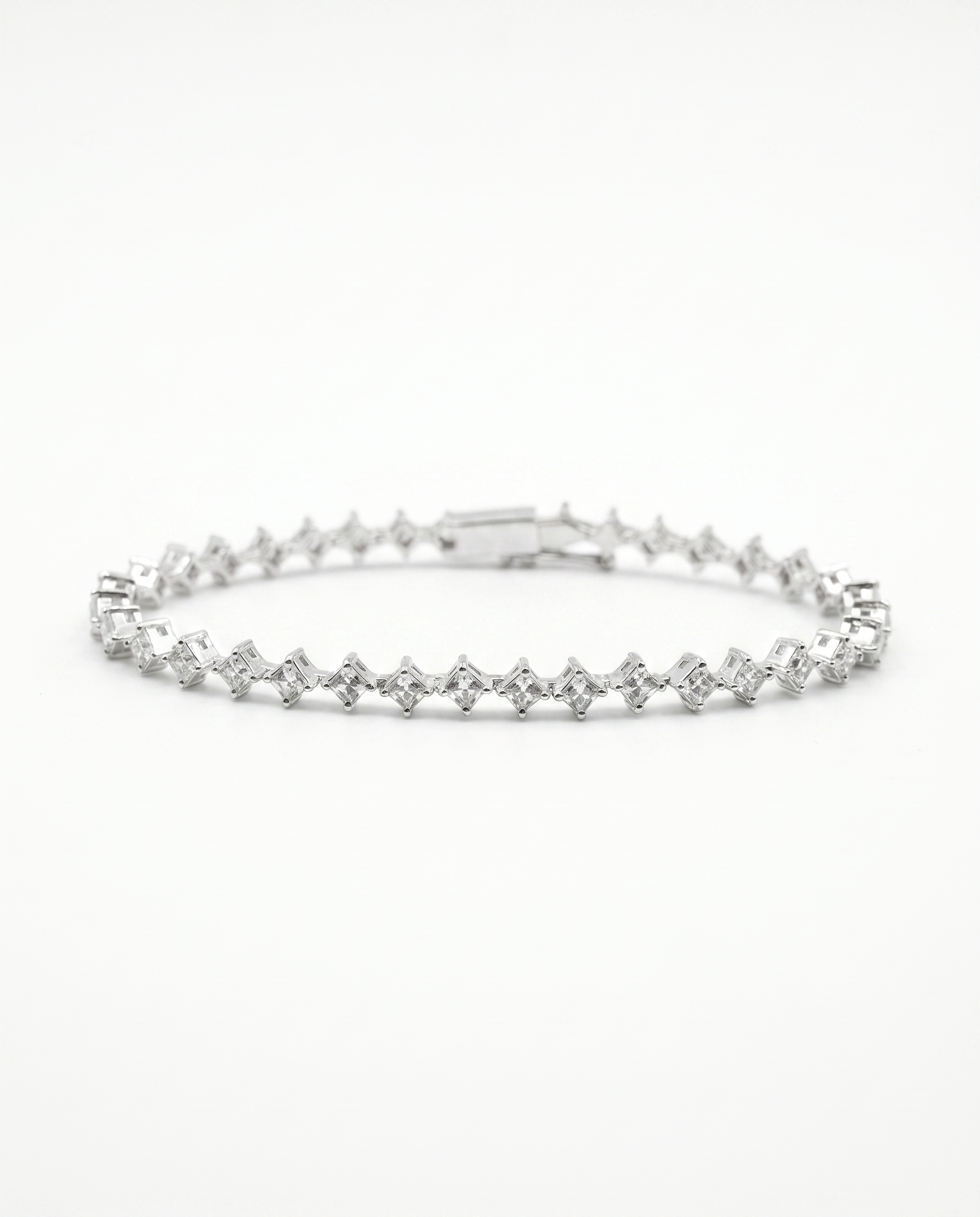 Moissanite Zigzag Tennis Bracelet