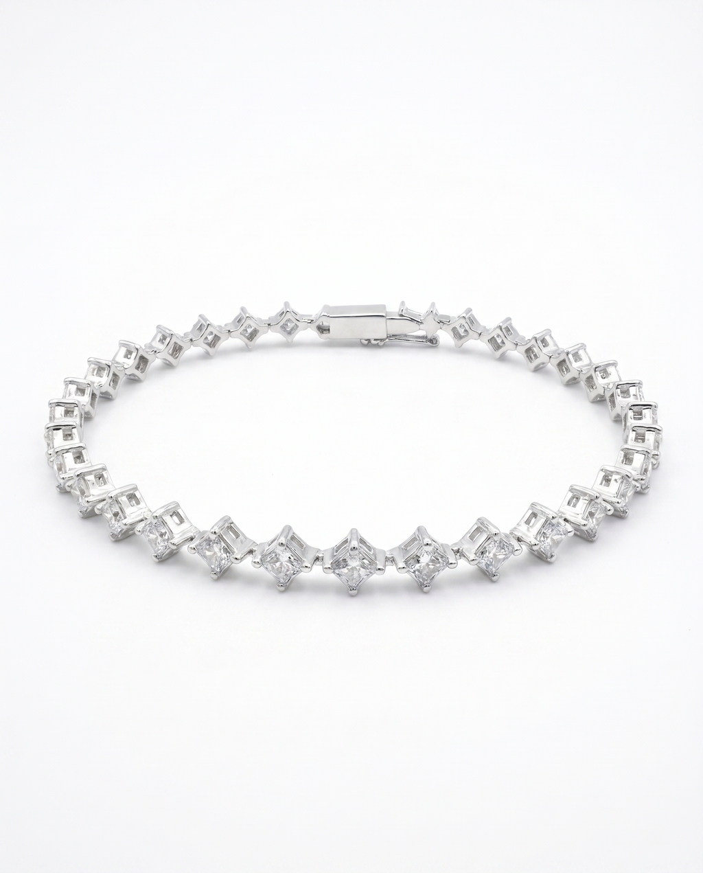 Moissanite Zigzag Tennis Bracelet