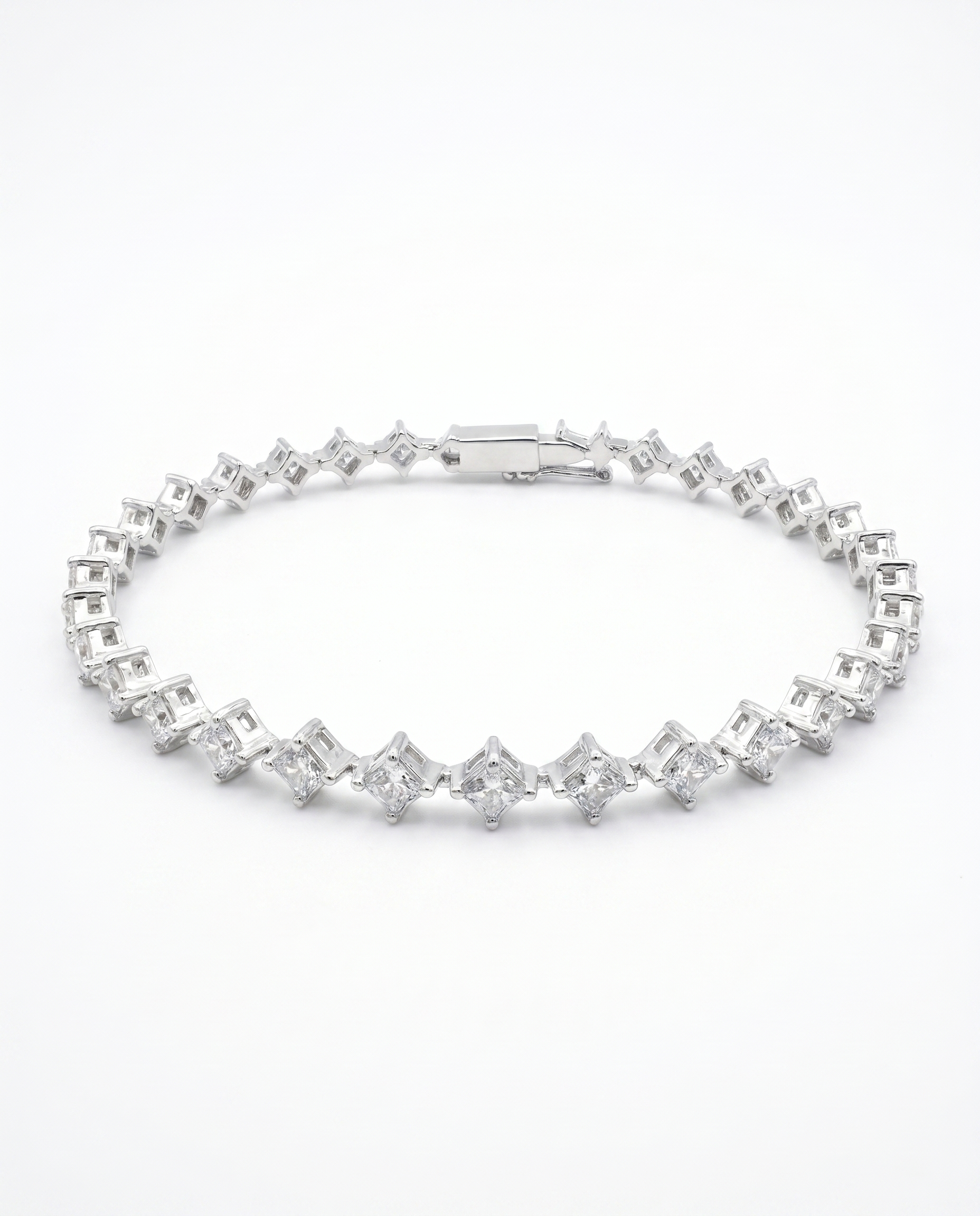 Moissanite Zigzag Tennis Bracelet