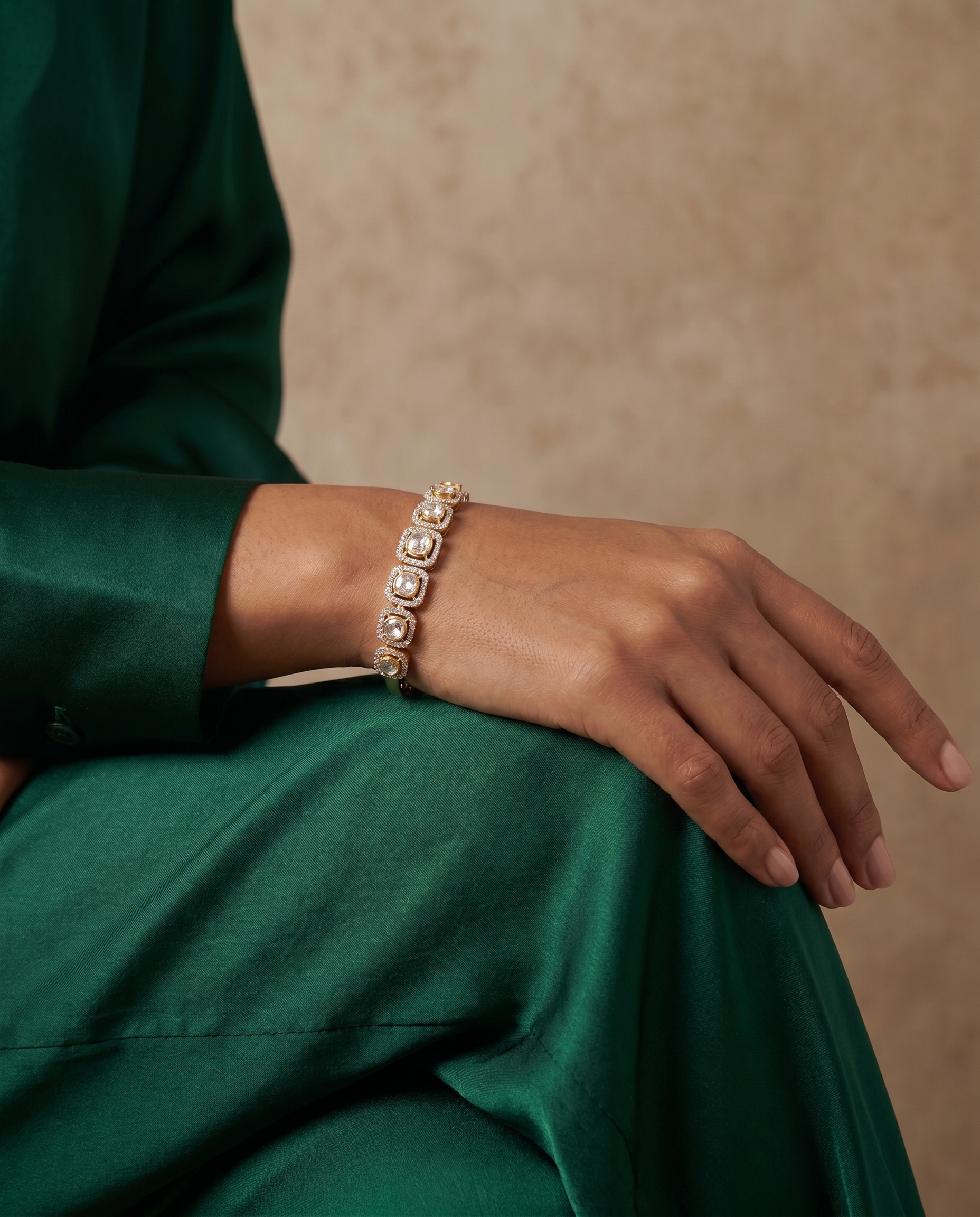 Moissanite Eternity Bangle