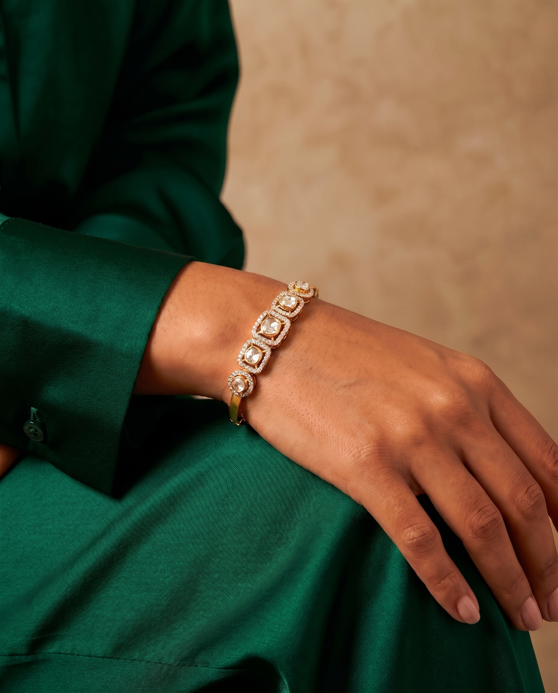 Moissanite Eternity Bangle