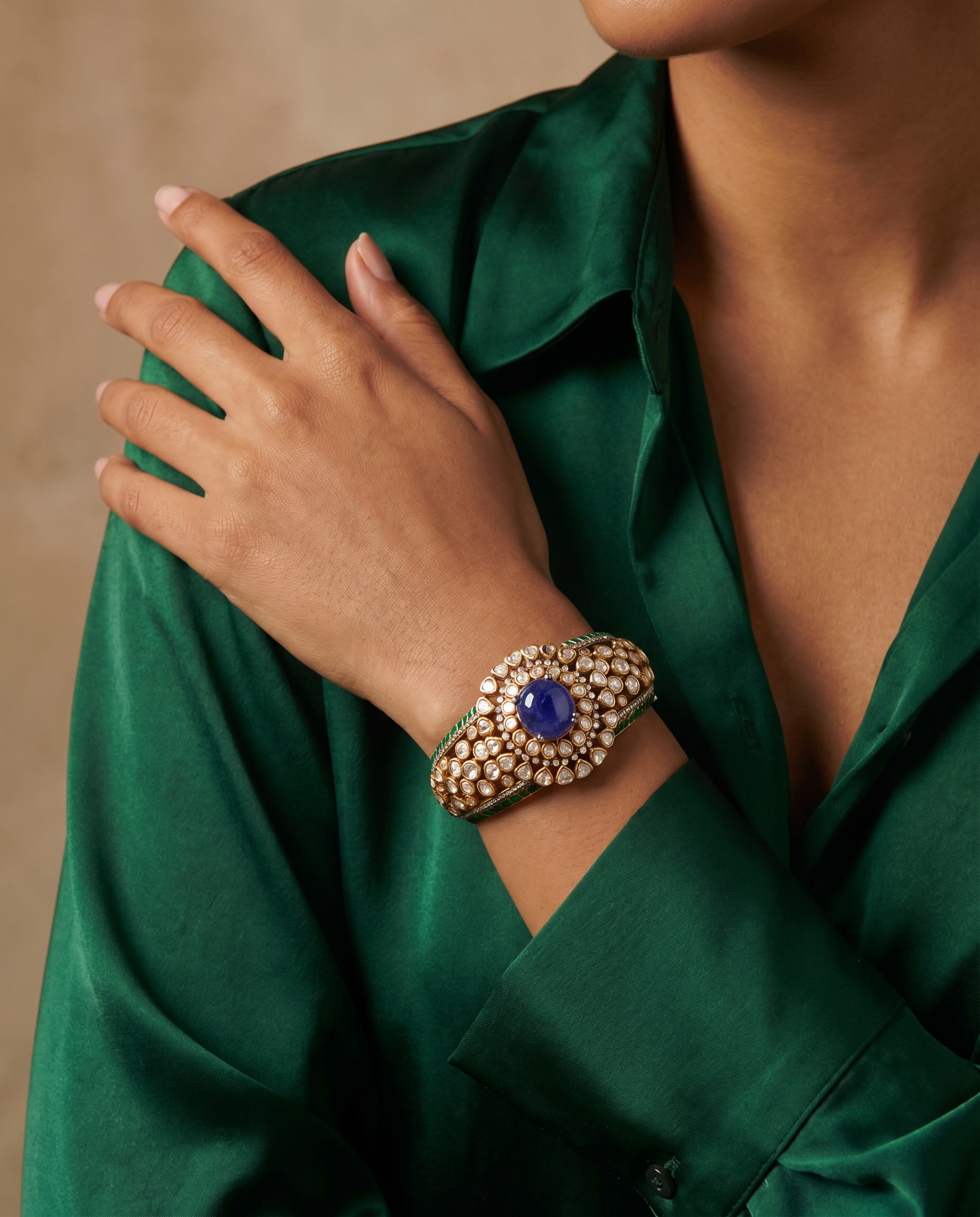 The Maharani Moissanite Cuff