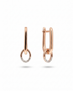Circle Drop Huggie Earrings
