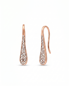 Pavé Teardrop Hoop Earrings