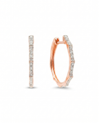 Geometric Moissanite Hoop Earrings