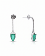 Emerald Spike Crystal Bar Drops