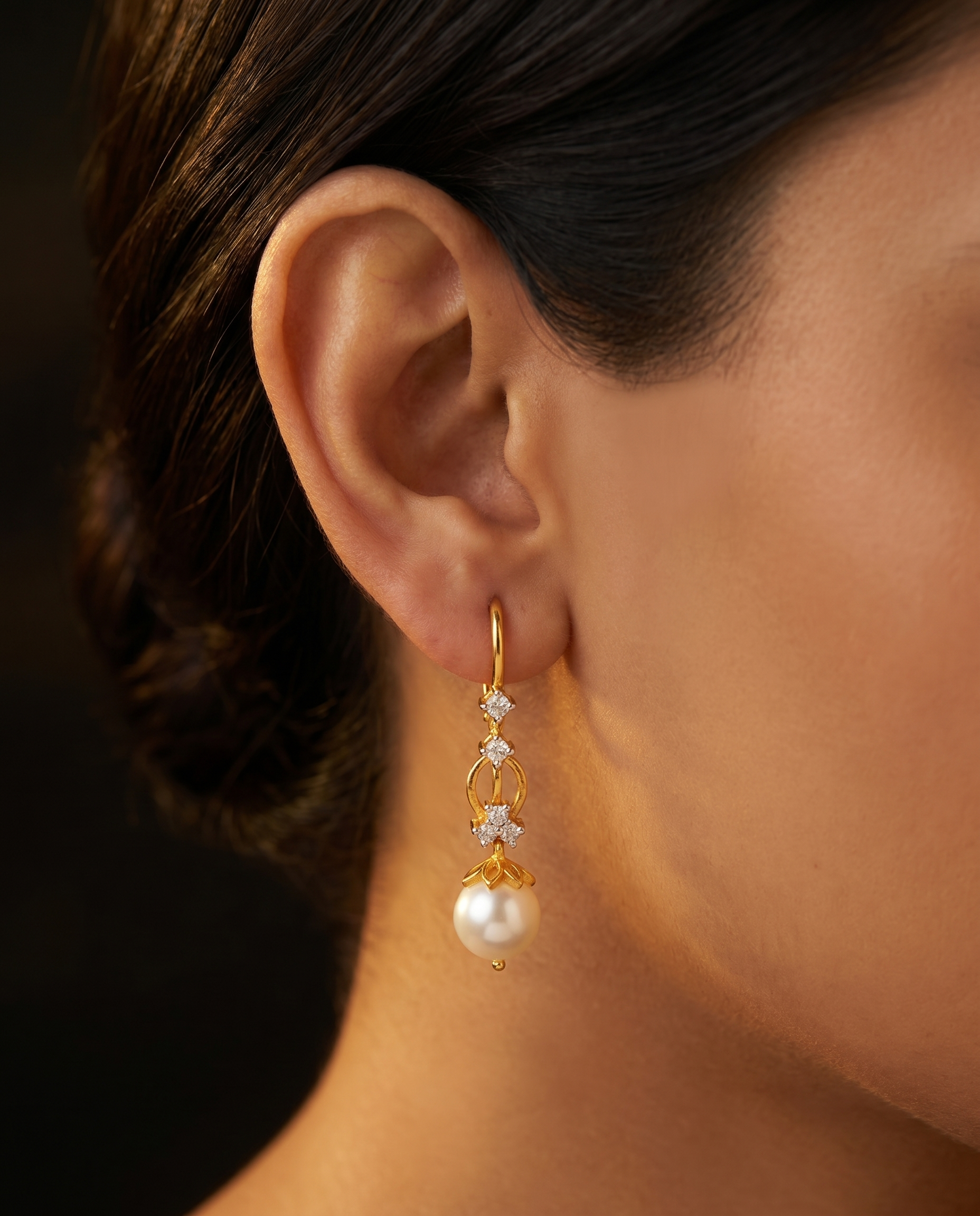 Crystal Pearl Bar Drops