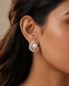 Open Laurel Leaf Studs
