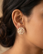 Cluster Pink Stone Studs