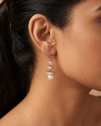 Tiered Pearl Drop Earrings