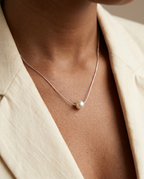 Floating Pearl Illusion Necklace