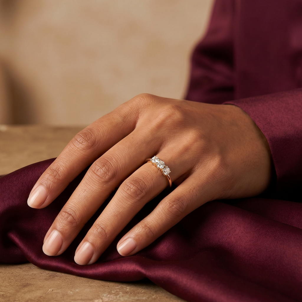 Three Stone Trilogy Ring