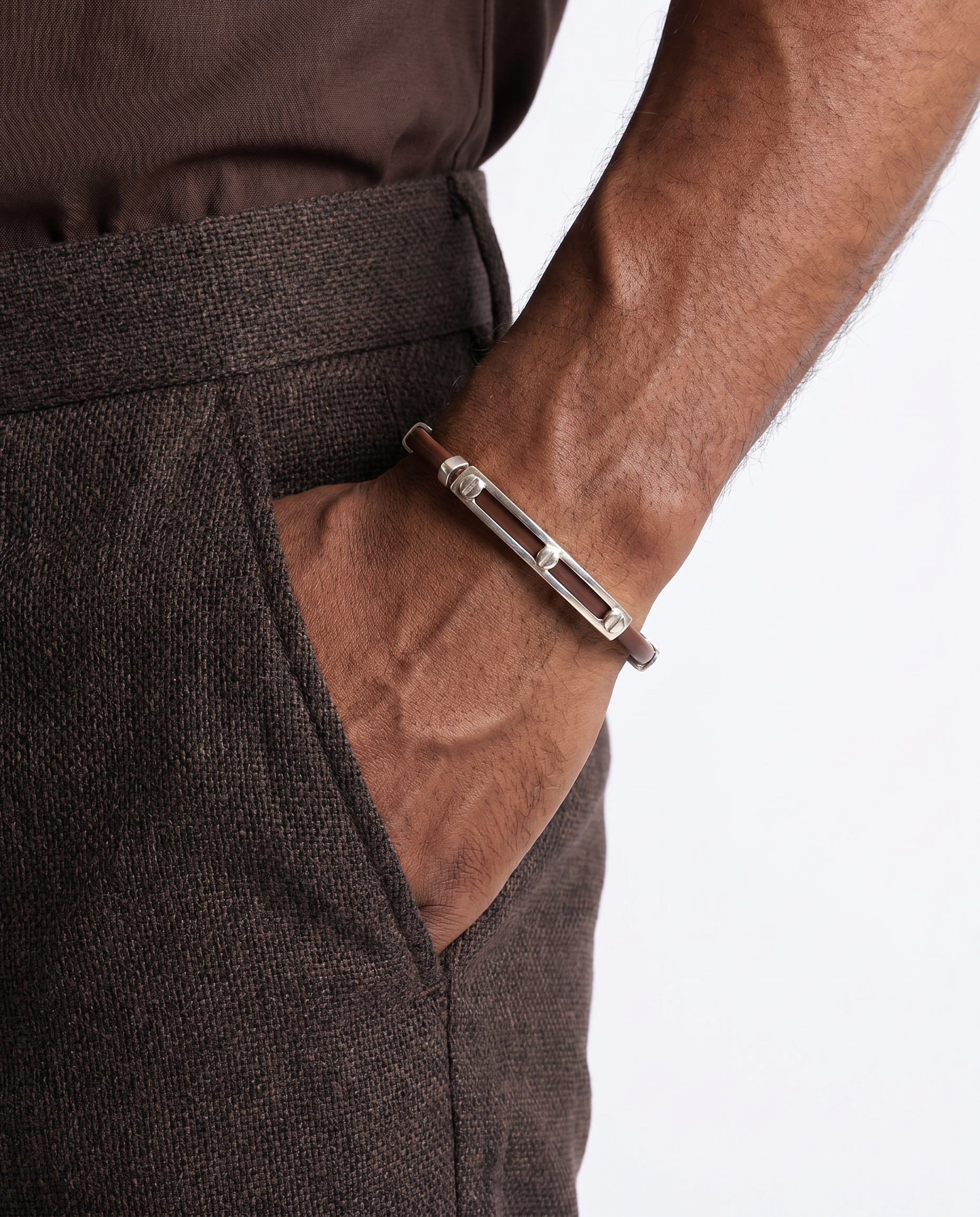 ID Bar Rubber Bracelet
