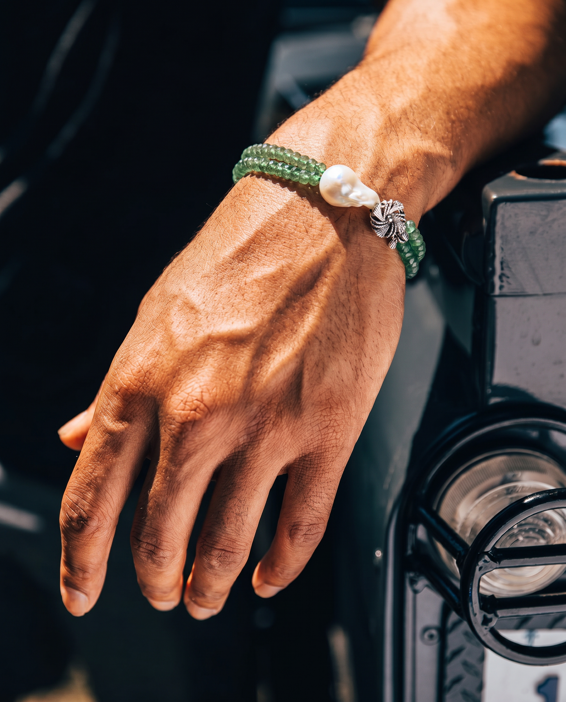 Mint Green Baroque Pearl Bracelet