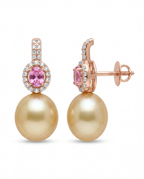 Pink  Pearl Drop Earrings