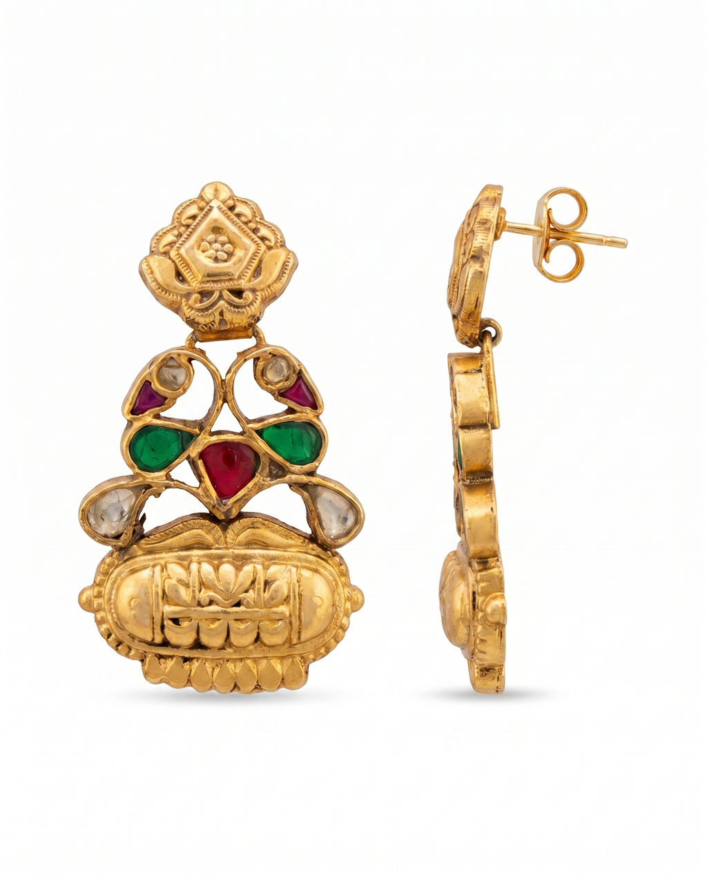 Antique Kundan Jadau Earrings