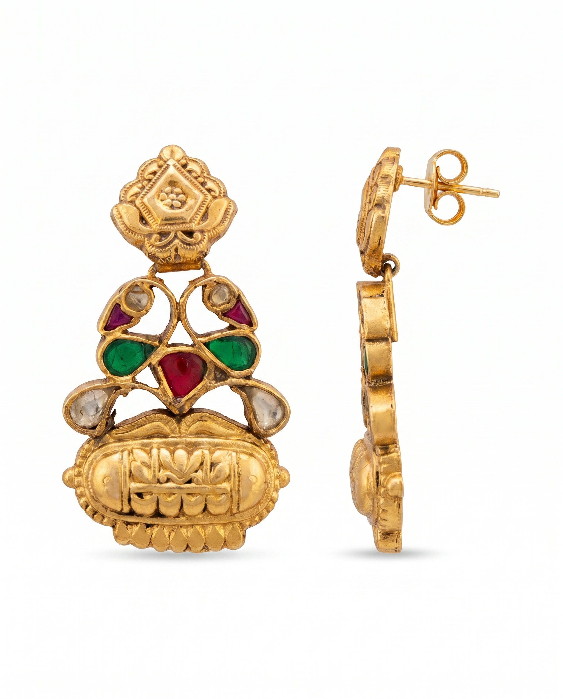 Antique Kundan Jadau Earrings