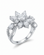 Marquise  Floral Cocktail Ring