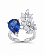 Pear  Leaf Bypass Ring