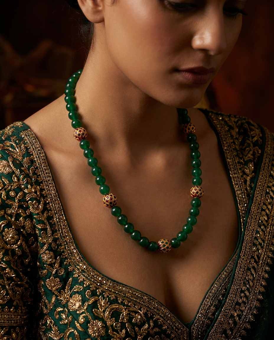 Bead Meenakari Necklace