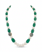 Emerald Tumble South Sea Pearl Necklace
