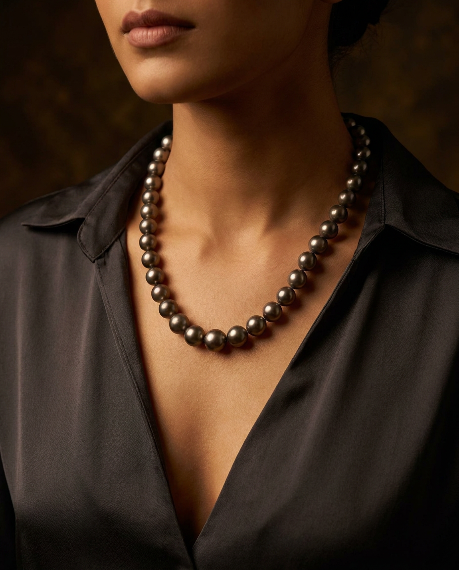 Graduated Tahitian Pearl Strand Necklace