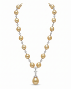 Warm Honey Drop Strand Necklace