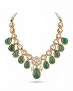 Cabochon Drop Cascade Necklace