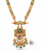 Temple Peacock Long Necklace
