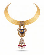 Enamel Peacock Torque Choker