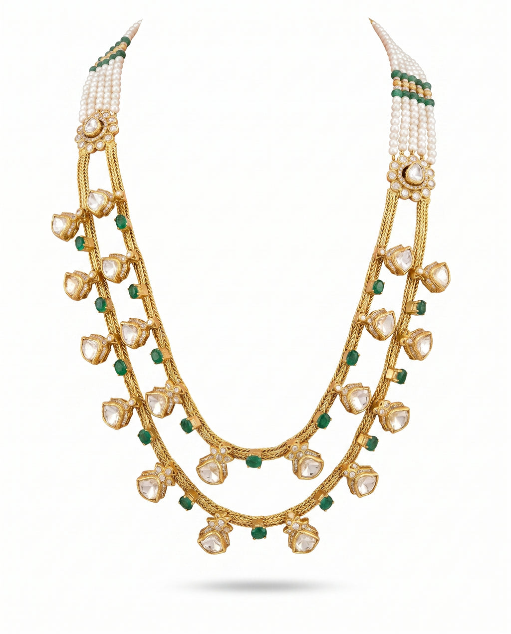 Double Layer Charm Long Necklace