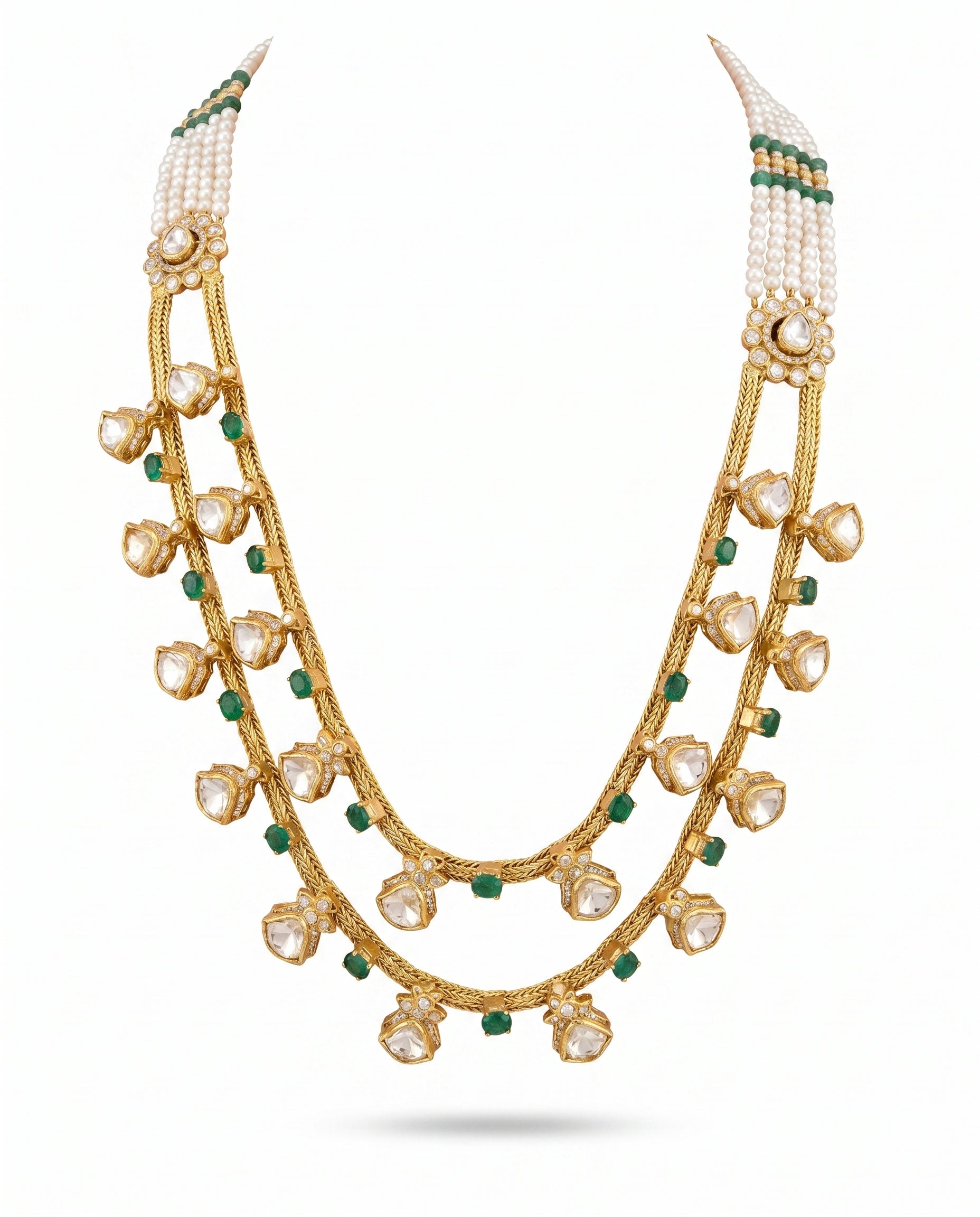 Double Layer Charm Long Necklace