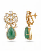 Cluster  Pear Drop Earrings