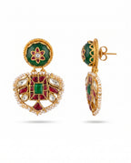 Jadau Seed Pearl Drop Earrings