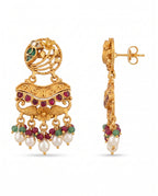 Antique Pearl Chandelier Earrings