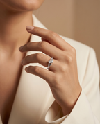 Twin Stone Twist Ring