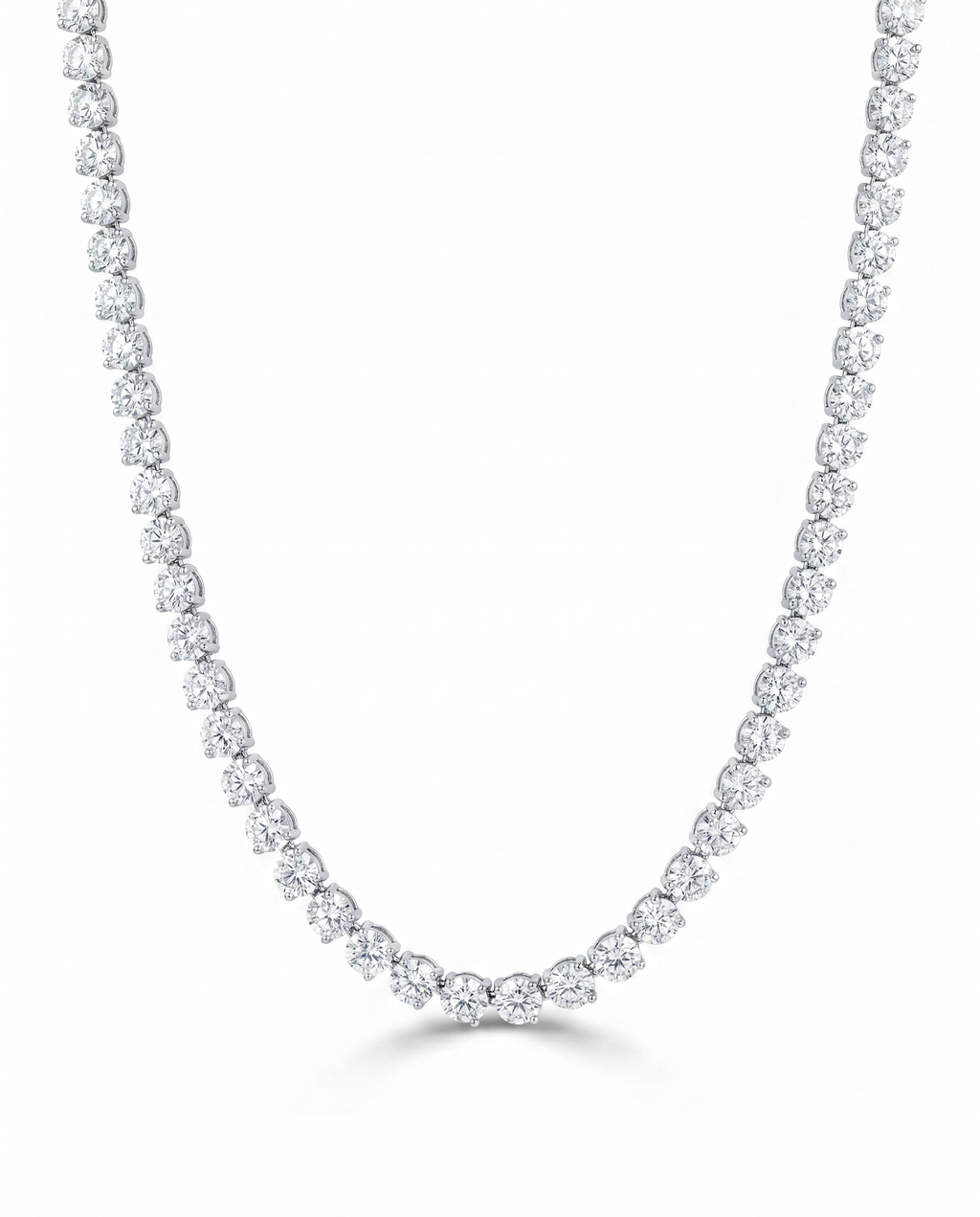 Classic Silver Single line Necklace
