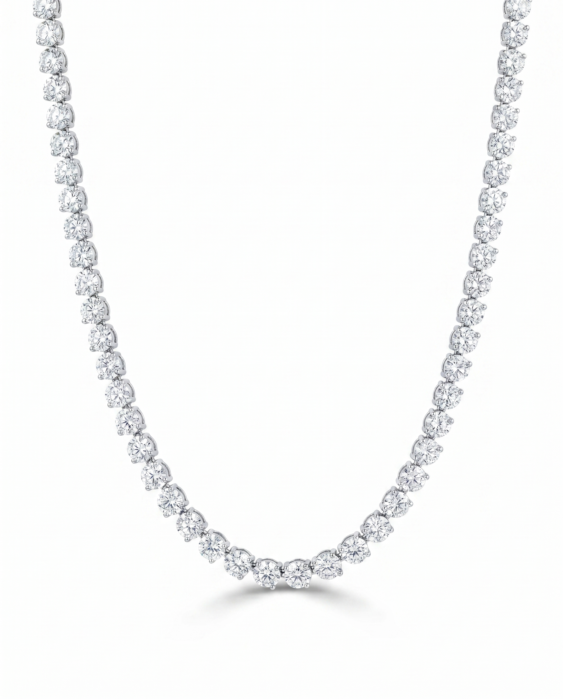 Classic Silver Single line Necklace